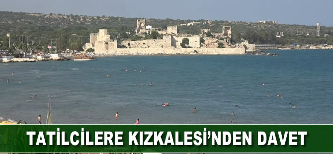 Mersin Erdemli'de yer alan Kızkalesi, tatilcileri bekliyor