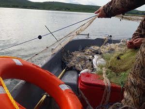 İçerisinde ağ olan balıkçı teknesine 5 bin lira ceza