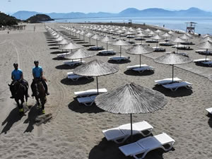 Muğla'nın ünlü plajlarında 'dört nala' güvenlik