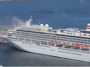 Japonya'daki yolcu gemisinde yangın çıktı