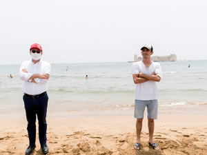 Mersin'de plajlar sosyal mesafeye göre düzenlendi