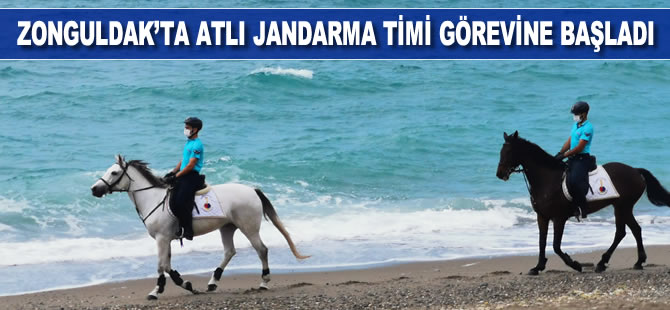 Zonguldak'ta atlı jandarma timi görevine başladı