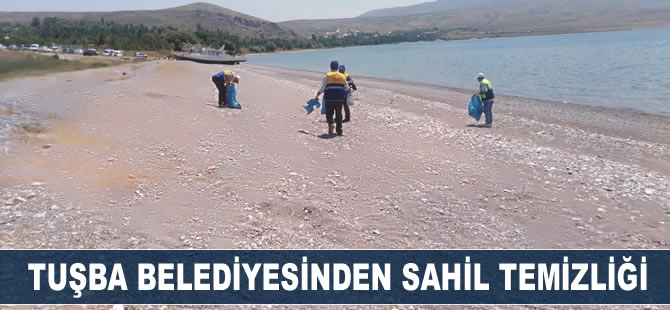 Tuşba Belediyesinden sahil temizliği