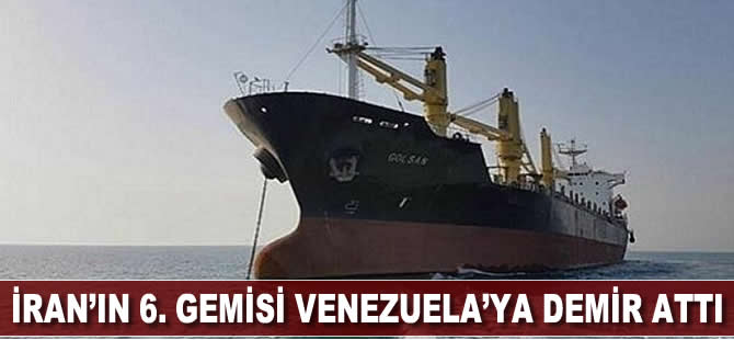 İran'ın 6. gemisi Venezuela'ya demir attı
