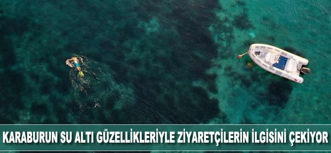 Karaburun su altı güzellikleriyle ziyaretçilerin ilgisini çekiyor