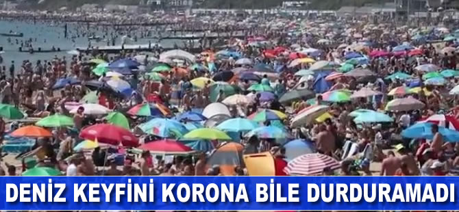 Deniz keyfini korona bile durduramadı