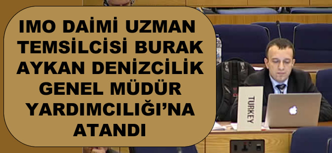 Burak Aykan, Denizcilik Genel Müdür Yardımcılığı'na atandı