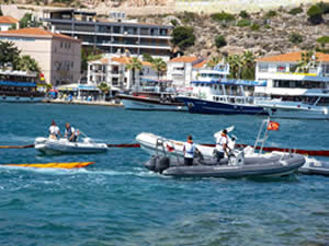 Çeşme Marina’dan iki acil durum tatbikatı bir arada