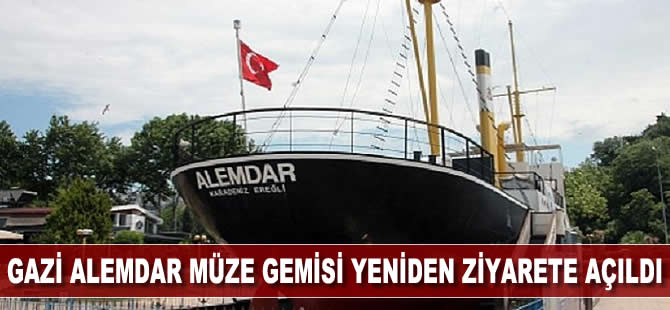 Gazi Alemdar Müze Gemisi yeniden ziyarete açıldı