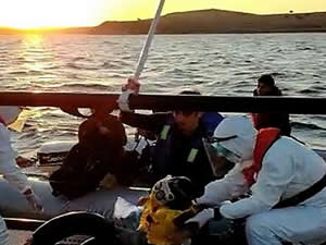 Ayvalık’ta Afganistan uyruklu 40 mülteci kurtarıldı