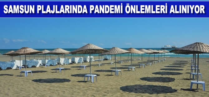Samsun plajlarında pandemi önlemleri alınıyor