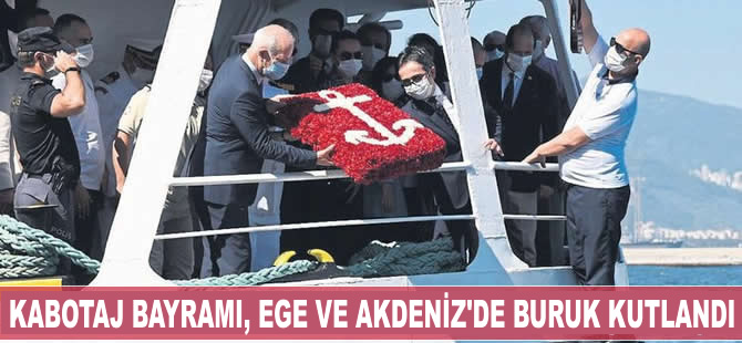 Denizcilik ve Kabotaj Bayramı, pandemi nedeniyle Ege ve Akdeniz'de buruk kutlandı