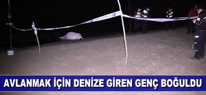 Avlanmak için denize giren dalgıç boğuldu