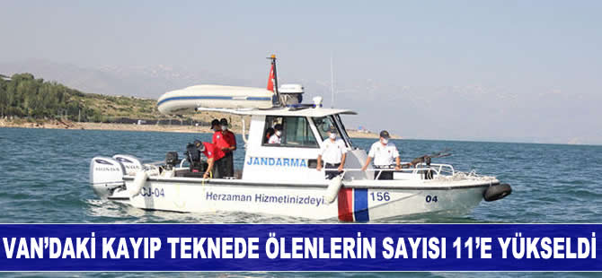 Van'daki kayıp teknede ölenlerin sayısı 11'e yükseldi