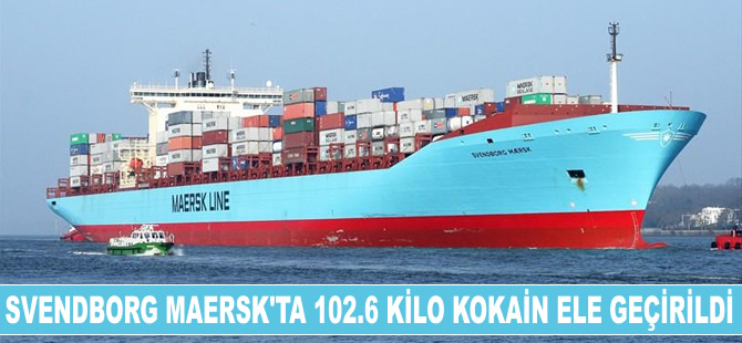 Svendborg Maersk gemisinde kokain ele geçirildi, iki kişi tutuklandı
