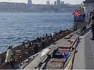 Üsküdar sahilinde çekirdek yemek yasaklandı