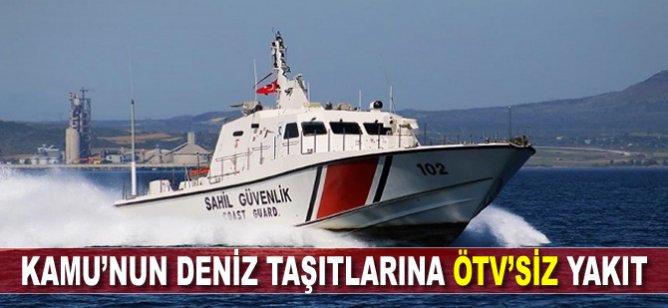 Kamu’nun deniz taşıtlarına ÖTV’siz yakıt