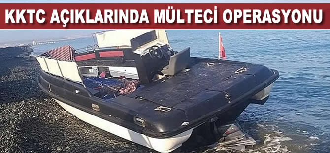 KKTC açıklarında mülteci operasyonu