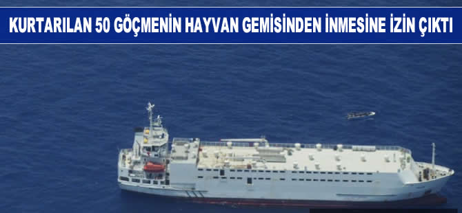 Malta, kurtarılan 50 göçmenin hayvan gemisinden inmesine izin verdi