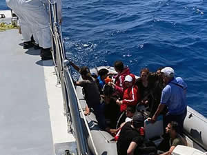 Marmaris’te 60 sığınmacı Sahil Güvenlik tarafından kurtarıldı