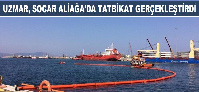 UZMAR Koordinatörlüğünde, SOCAR Aliağa'da tatbikat gerçekleştirildi