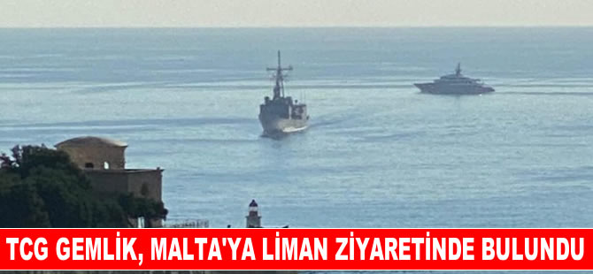 TCG Gemlik, Malta'ya liman ziyaretinde bulundu