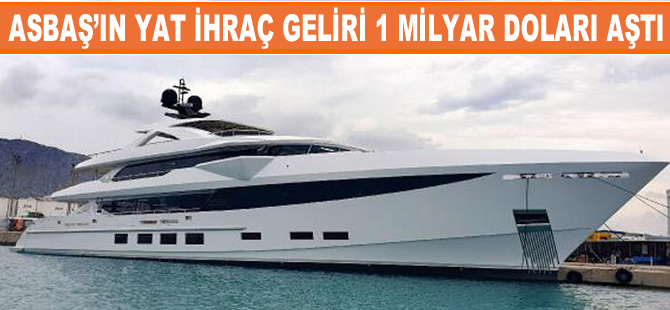 ASBAŞ, lüks yat ihracından 1 milyar 200 milyon dolar gelir sağladı