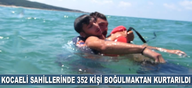 Kocaeli sahillerinde 352 kişi boğulmaktan kurtarıldı