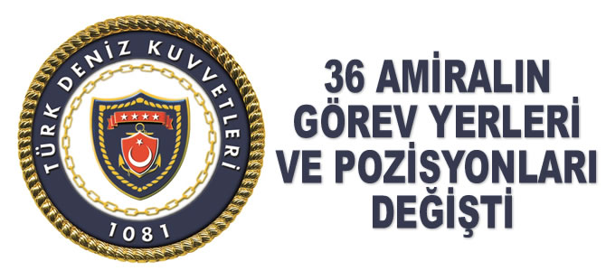 127 general ve amiralin ataması yapıldı