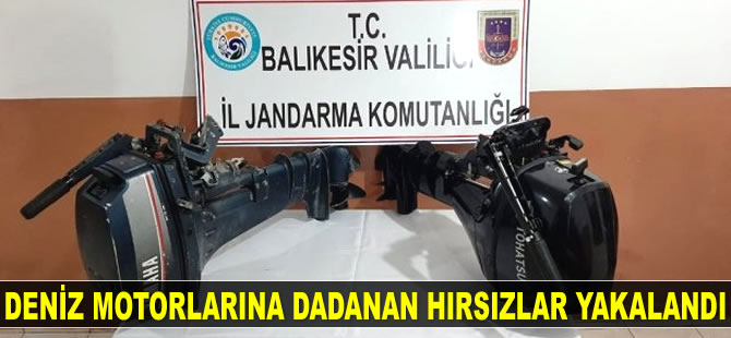 Deniz motorlarına dadanan hırsızlar yakalandı