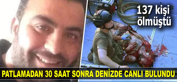 Beyrut’ta Amin al-Zahed isimli liman çalışanı patlamadan 30 saat sonra denizde canlı bulundu