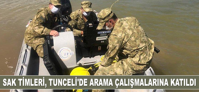 Deniz Kuvvetleri ekipleri Tunceli’de arama çalışmalarına katıldı