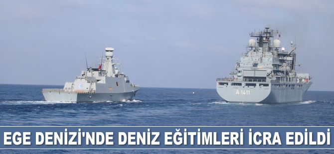 Ege Denizi'nde deniz eğitimleri icra edildi