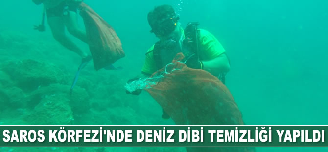 Saros Körfezi’nde deniz dibi temizliği yapıldı