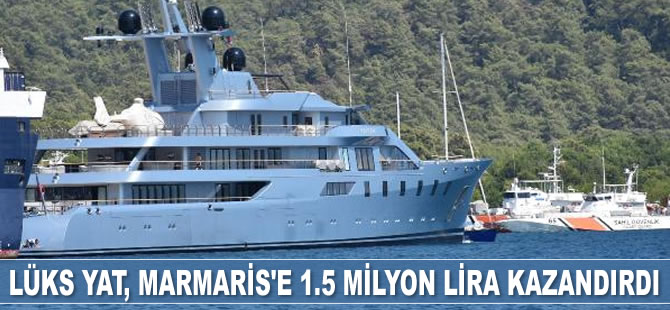‘Pacific’ adlı lüks yata Marmaris’te akaryakıt ikmali yapıldı