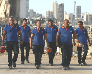 Türk ekipleri, Beyrut Limanı'ndaki çalışmalarını sonlandırdı