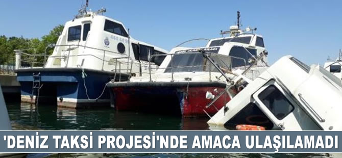 Deniz taksiler Haliç'te çürüyor