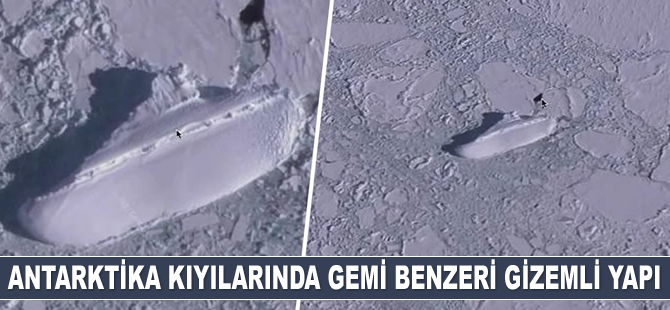 Antarktika kıyılarında gemi benzeri gizemli yapı bulundu