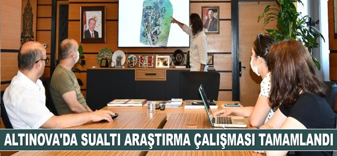 Altınova'da sualtı araştırma çalışması tamamlandı