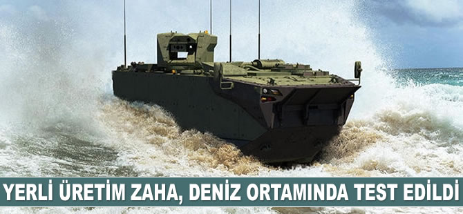 Yerli üretim ZAHA denize indi