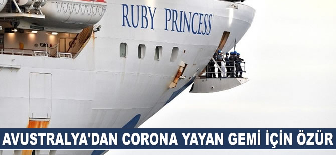 Avustralya, corona yayan gemi için özür diledi