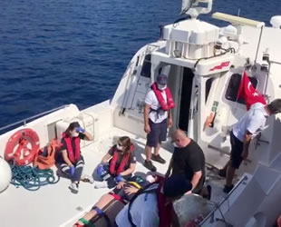Yaralı turistin yardımına Sahil Güvenlik yetişti