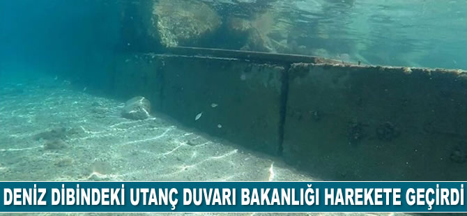 Muğla'da deniz tabanına yapılan beton duvarlarla ilgili inceleme başlatıldı