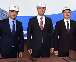 Denizaltı Yüzer Havuzu'nun sac kesim töreni gerçekleştirildi