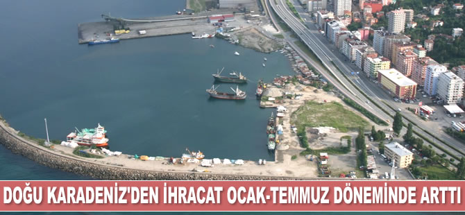 Doğu Karadeniz'den ihracat Ocak-Temmuz döneminde arttı