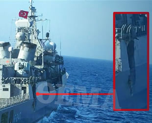 TCG Kemal Reis gemisinin çarpışma sonrası hasar almış fotoğrafı yayımlandı
