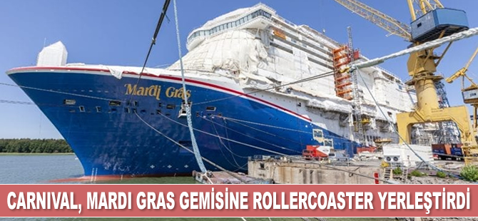 Carnival Cruise Line, MardiGras gemisine Rollercoaster yerleştirdi
