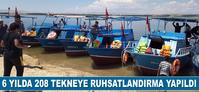 Malatya Büyükşehir Belediyesi tekne ruhsatlarını titizlikle sürdürüyor