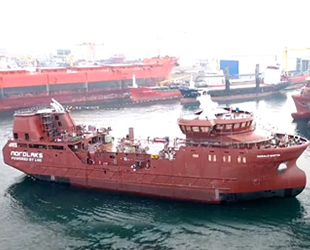 Tersan Tersanesi'nin inşa ettiği Harald Martin isimli gemi denize indirildi