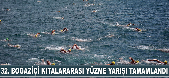 32. Boğaziçi Kıtalararası Yüzme Yarışı tamamlandı